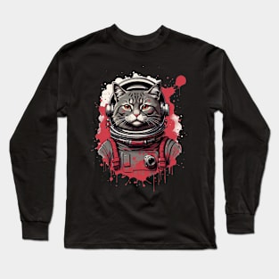 Astronout Cat Long Sleeve T-Shirt